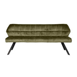 Esszimmerbank Romy DH Interior Grün LxBxH 188x59x48 Samt Weißes Foto von vorne