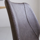 Esszimmerstuhl Schönes Kunstleder Dimehouse Taupe LxBxH 72x68x50 Kunstleder Stimmungsvolles Fotodetail