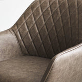 Esszimmerstuhl Cara Dimehouse Taupe LxBxH 78x65x57 Kunstleder Stimmungsvolles Fotodetail