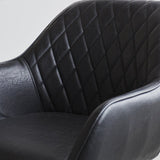 Esszimmerstuhl Cara Dimehouse Schwarz LxBxH 78x65x57 Kunstleder Stimmungsvolles Fotodetail