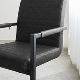 Esszimmerstuhl Kuba Dimehouse Anthrazit LxBxH 71x59x58 Kunstleder Stimmungsvolles Fotodetail