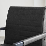 Esszimmerstuhl Kuba Dimehouse Anthrazit LxBxH 71x59x58 Kunstleder Stimmungsvolles Fotodetail