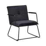 Sessel Hailey Samt Dimehouse Dunkelgrün LxBxH 66x64x37 Samt Weißes Foto, diagonale Vorderansicht