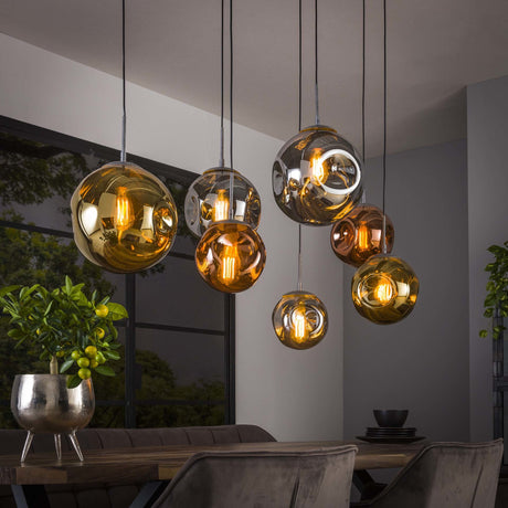 Hängelampe Ada DH Interior Silber LxBxH 135x73x37 Silber Ambientefoto schräge Vorderansicht