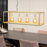 Hängelampe Aiden Dimehouse Gold LxBxH 105x41x36 Metall Stimmungsvolles Foto diagonal von vorne