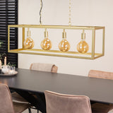 Hängelampe Aiden Dimehouse Gold LxBxH 105x41x36 Metall Stimmungsvolles Foto diagonal von vorne