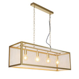Duncan-Hängelampe Dimehouse Gold LxBxH 105x41x36 Metall Weiß Foto diagonale Vorderansicht