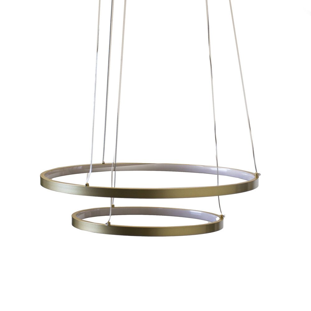 Hängelampe Elaine Gold Dimehouse Gold LxBxH 56x56x12 Metall Weiß Foto Vorderansicht