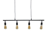 Hängelampe Glenn Dimehouse Schwarz LxBxH 103x14x7 Metall Weißes Foto Vorderansicht
