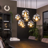 Hängelampe Juliette DH Interior Silber LxBxH 116x48x33 Silber Ambientefoto schräge Vorderansicht
