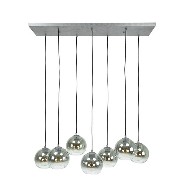Hängelampe Juliette DH Interior Silber LxBxH 116x48x33 Silber Weiß Foto Vorderansicht
