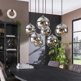 Hängelampe Juliette DH Interior Silber LxBxH 116x48x33 Silber Ambientefoto schräge Vorderansicht