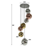 Hängelampe Ada DH Interior Silber LxBxH 71x60x57 Silber Weiß Fotogrößenangabe