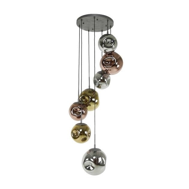 Hängelampe Ada DH Interior Silber LxBxH 71x60x57 Silber Weiß Foto Vorderansicht