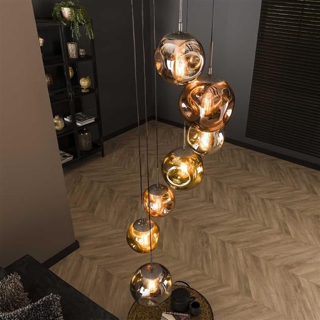 Hängelampe Ada DH Interior Silber LxBxH 71x60x57 Silber Ambientefoto schräge Vorderansicht