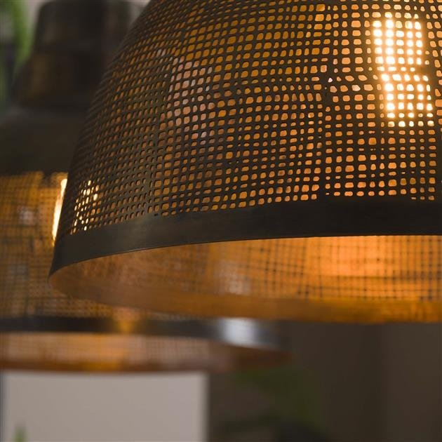 Hängelampe Luisa DH Interior Bronze LxBxH 79x42x37 Bronze Stimmungsvoller Fotoausschnitt