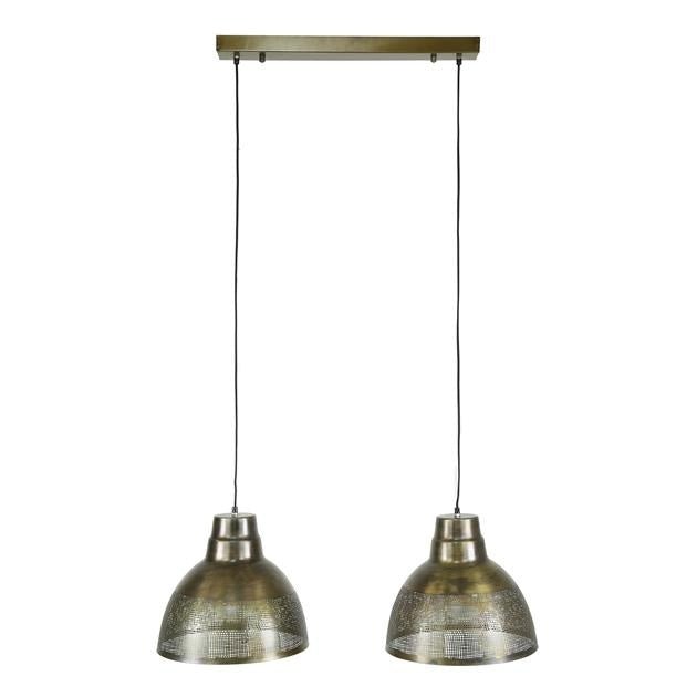 Hängelampe Luisa DH Interior Bronze LxBxH 79x42x37 Bronze Weiß Foto Vorderansicht