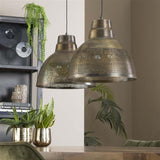 Hängelampe Luisa DH Interior Bronze LxBxH 79x42x37 Bronze Stimmungsvolles Foto schräge Vorderansicht