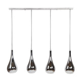Hängelampe Mex DH Innenraum verchromt LxBxH 124x61x32 Glas Weiß Foto Vorderansicht
