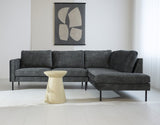 Sofa Gaya DeGeBe Anthrazit Stoff Stimmungsvolles Foto Vorderansicht