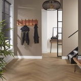 Garderobe Levi DH Interior Akazie LxBxH 105x38x15 Akazienholz Stimmungsvolles Foto Vorderansicht
