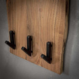 Garderobe Levi DH Interior Akazie LxBxH 110x36x27 Akazienholz Stimmungsvoller Fotoausschnitt