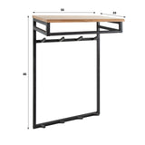 Garderobenständer Henry DH Interior Akazie LxBxH 85x60x38 Akazienholz Weiß Foto Größenangabe