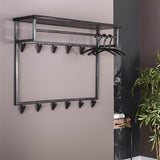 Garderobe Yme DH Interior Akazie LxBxH 92x84x50 Akazienholz Stimmungsvolles Foto diagonale Vorderansicht