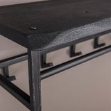 Garderobenständer Yme DH Interior Akazie LxBxH 103x37x30 Akazienholz Stimmungsvoller Fotoausschnitt