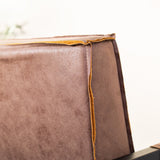 Sessel Tiger Dimehouse Taupe LxBxH 69x58x49 Öko-Leder Stimmungsvolles Fotodetail