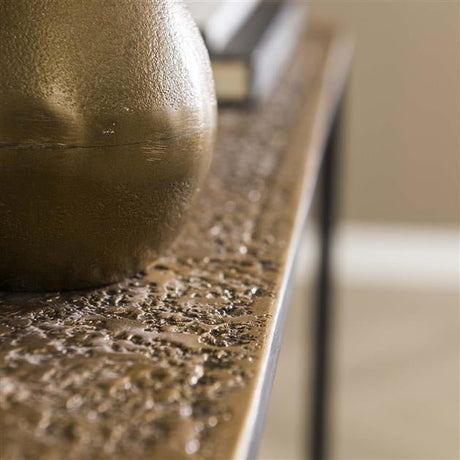 Schminktisch Lizzy DH Interior Bronze LxBxH 82x80x30 Bronze Stimmungsvolles Foto diagonale Vorderansicht