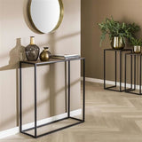 Schminktisch Lizzy DH Interior Bronze LxBxH 82x80x30 Bronze Stimmungsvolles Foto diagonale Vorderansicht