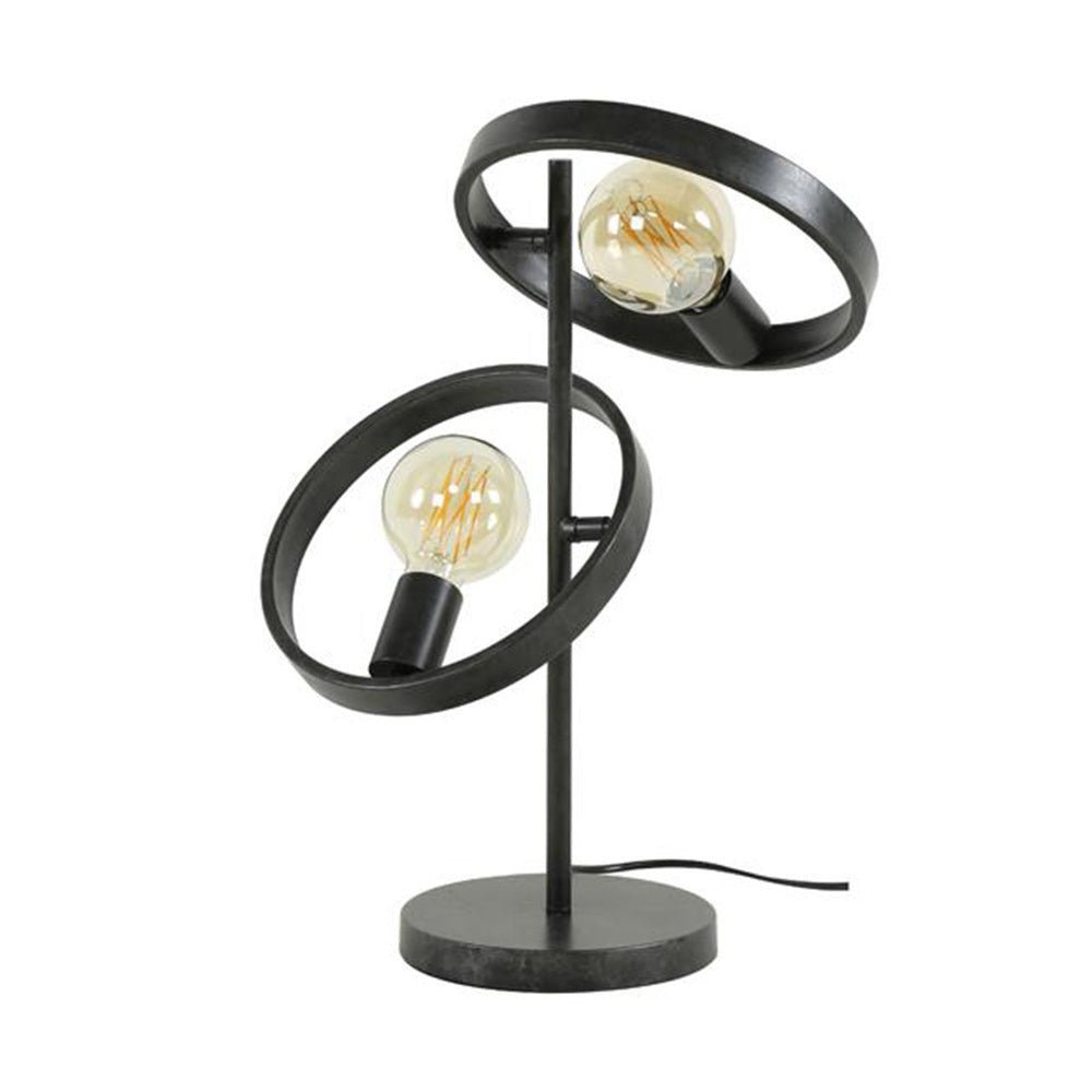 Tischlampe Otan DH Interior Charcoal LxBxH 55x44x28 Metall Weiß Foto Vorderansicht