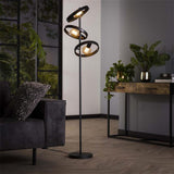 Stehlampe Otan DH Interior Anthrazit LxBxH 57x38x26 Metall Stimmungsvolles Foto diagonale Vorderansicht