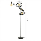 Stehlampe Otan DH Interior Anthrazit LxBxH 57x38x26 Metall Weiß Fotogrößenangabe
