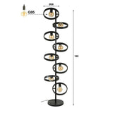 Stehlampe Otan DH Interior Anthrazit LxBxH 153x44x18 Metall Weiß Fotodetail
