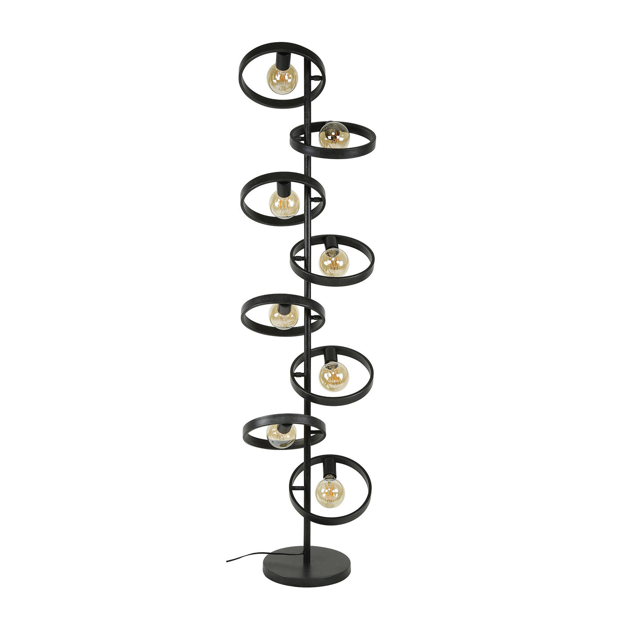 Stehlampe Otan DH Interior Anthrazit LxBxH 153x44x18 Metall Weiß Foto diagonale Vorderansicht