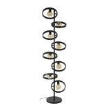 Stehlampe Otan DH Interior Anthrazit LxBxH 153x44x18 Metall Weiß Foto diagonale Vorderansicht