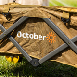 Trolley Zusammenklappbarer Bollerwagen braun 90x50x55 cm Dimehouse Braun LxBxH 75x28x28 Aluminium Stimmungsvolles Fotodetail