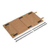 Trolley Zusammenklappbarer Bollerwagen braun 90x50x55 cm Dimehouse Braun LxBxH 75x28x28 Aluminium Weißes Fotodetail