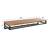 Garderobenständer Henry DH Interior Akazie LxBxH 106x42x22 Akazienholz Weiß Foto Größenangabe