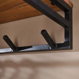 Garderobenständer Henry DH Interior Akazie LxBxH 106x42x22 Akazienholz Stimmungsvoller Fotoausschnitt