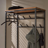 Garderobenständer Karl DH Interior Akazie LxBxH 182x70x35 Akazienholz Stimmungsvoller Fotoausschnitt