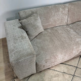 Banken - Hoekbank beige chenille Wayne 264 cm - hoek links en rechts monteerbaar - Dimehouse