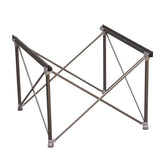 Campingtisch klappbar aus Aluminium 72x65x51 cm Dimehouse Schwarz LxBxH 81x18x18 Aluminium Weißes Fotodetail