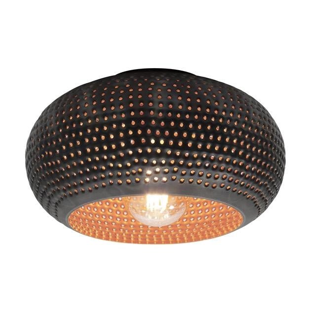 Deckenleuchte Linda DH Interior Braun LxBxH 37x37x22 Schwarzbraun Weiß Foto Vorderansicht