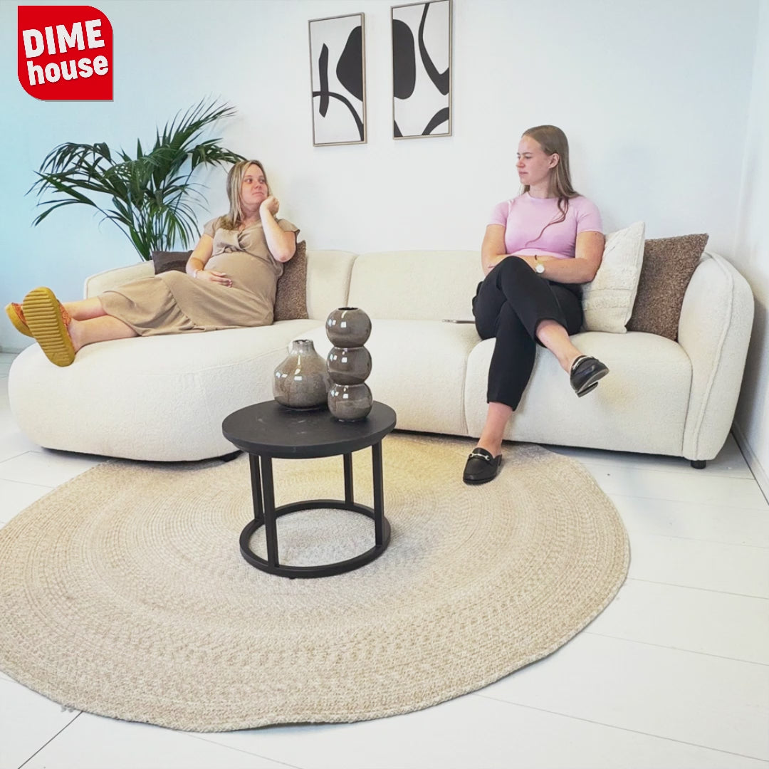 Ecksofa Bio-Form Crème Bouclé Sophie – rechts