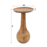 Beistelltisch Doja DH Interieur Akazie LxBxH 39x37x11 Akazienholz Weiß Foto Größenangabe