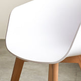 Esszimmerstuhl Herning Dimehouse Weiß LxBxH 68x60x51 Kunststoff Atmosphärisches Fotodetail