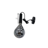 Miles Smokey Hängelampe Dimehouse Anthrazit LxBxH 29x22x22 Glas Weiß Fotogrößenangabe